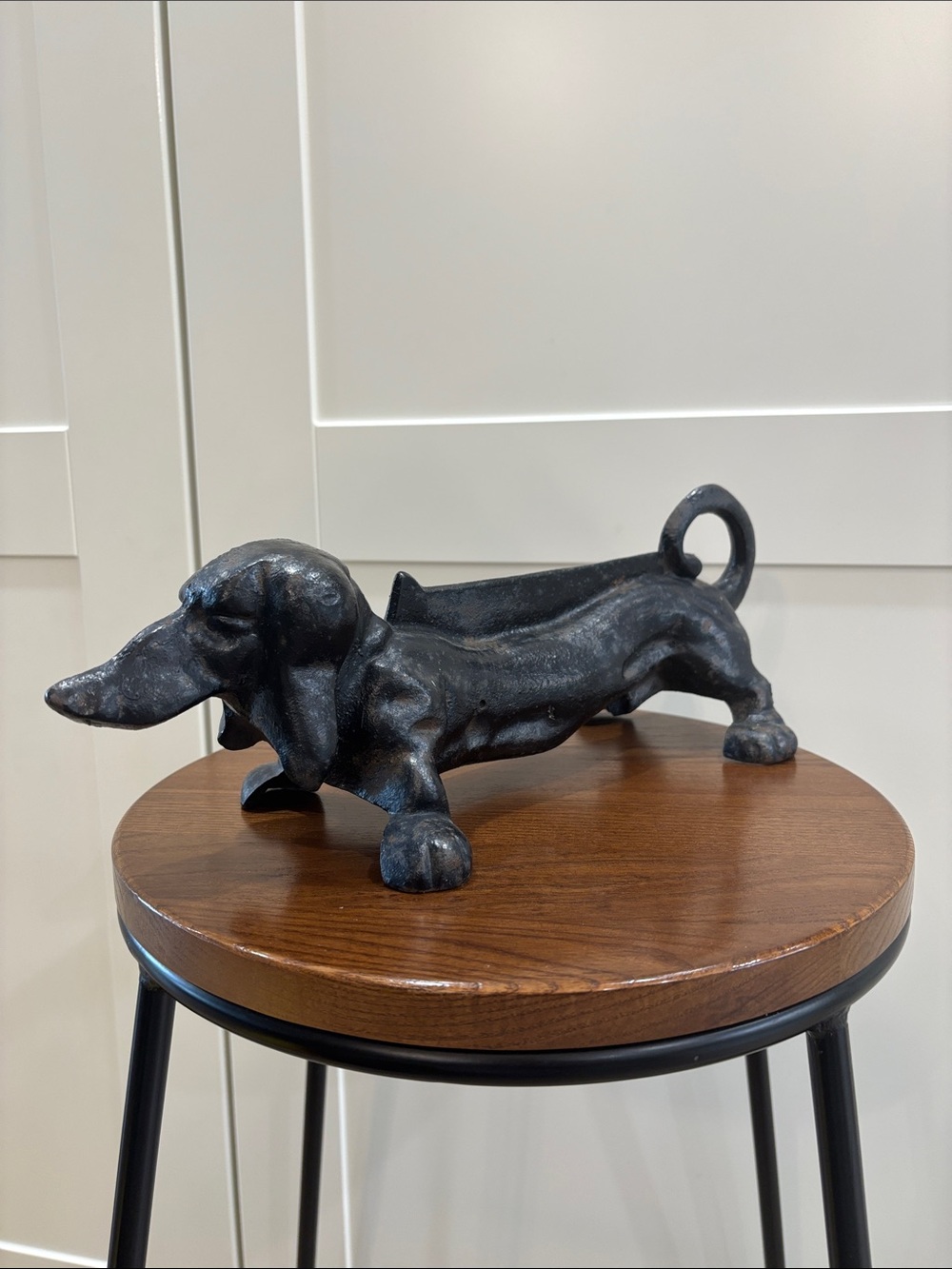 Black Cast Iron Dog Dachshund Boot Scraper